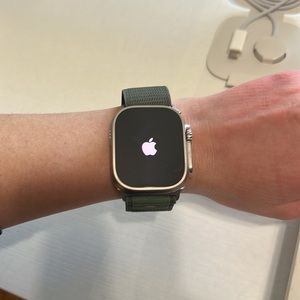 Brand New Apple Watch Ultra - 49MM with Green Alpine Loop Band (Size L)